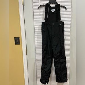 Slalom Youth Black Outdoor Snow Pants